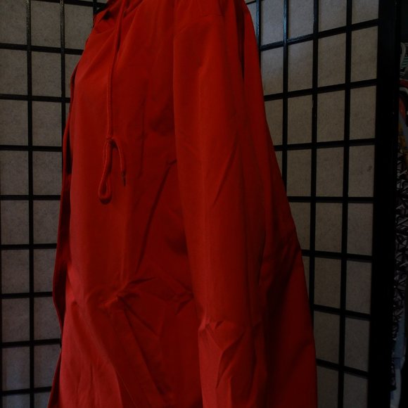 Womens Hooded Windbreaker Rain Jacket Loose Coat Trench Coat US - Picture 4 of 6